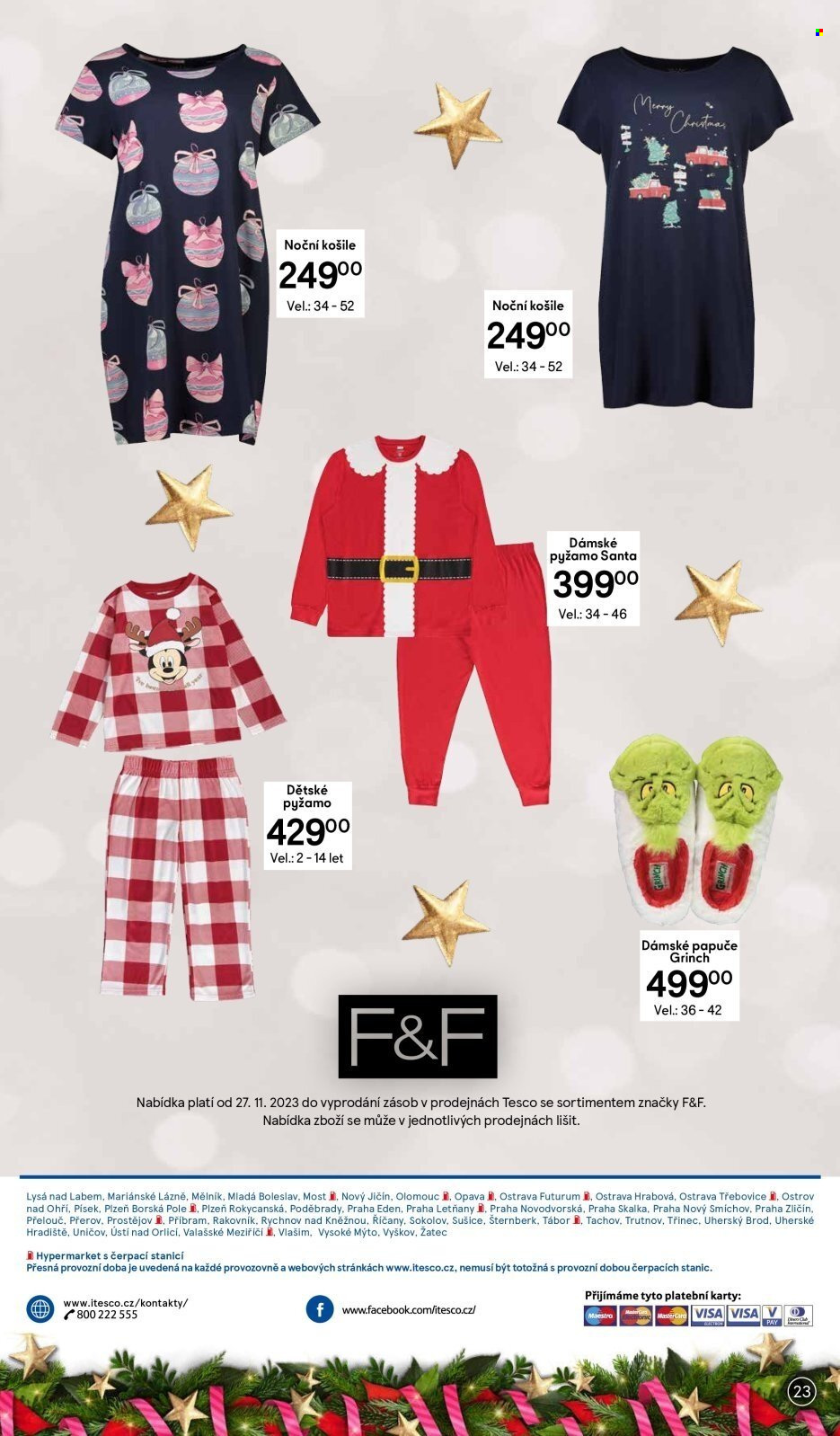Leták TESCO hypermarket - 27.11.2023 - 24.12.2023. Strana 23