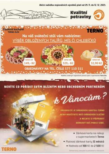Leták coop TERNO - 29.11.2023 - 12.12.2023.
