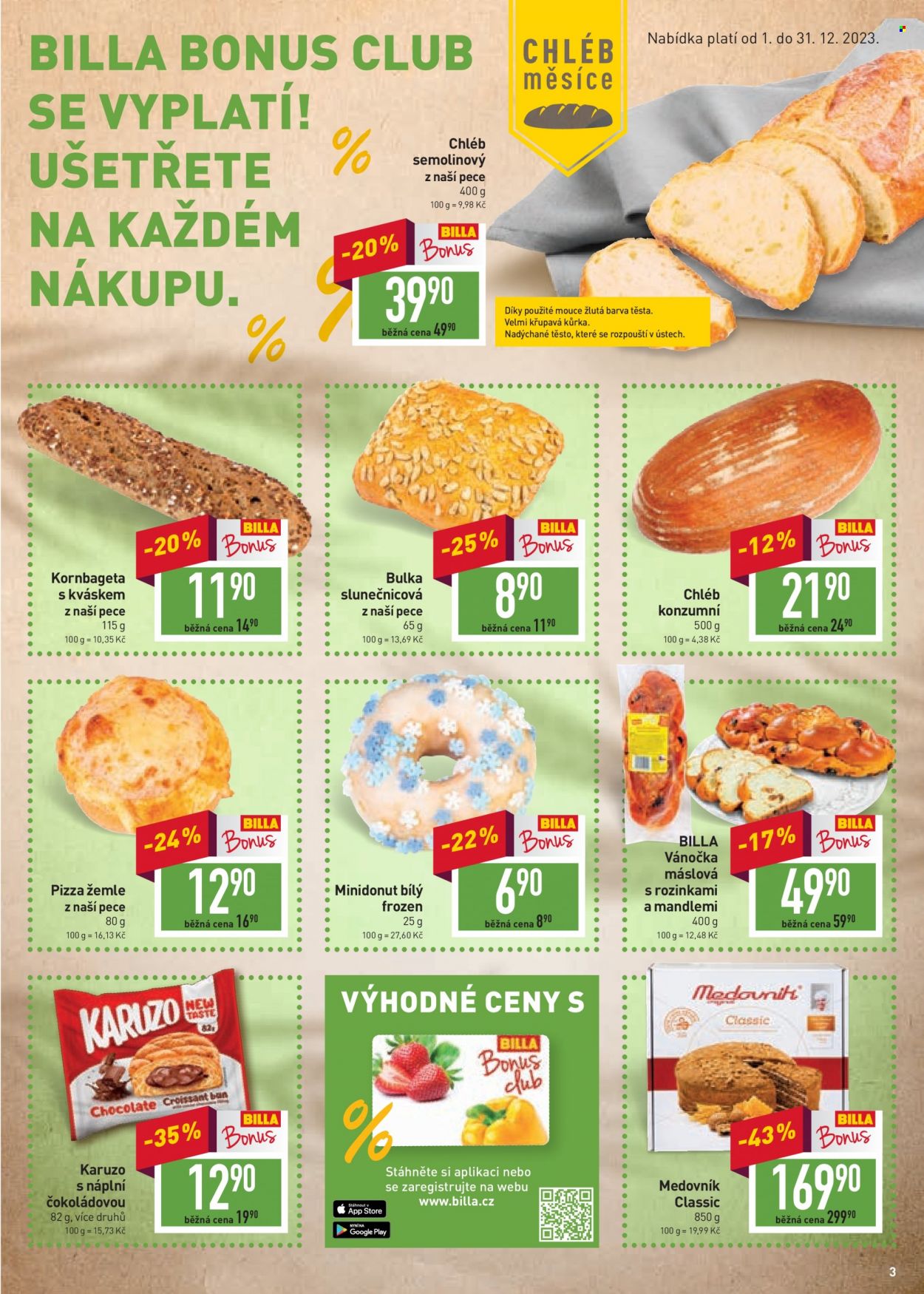 Leták BILLA - 29.11.2023 - 5.12.2023. Strana 3