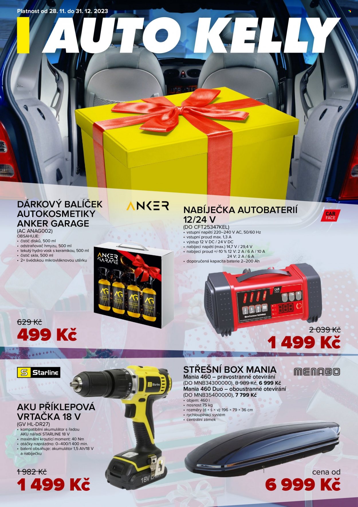 Leták AUTO KELLY - 28.11.2023 - 31.12.2023. Strana 1