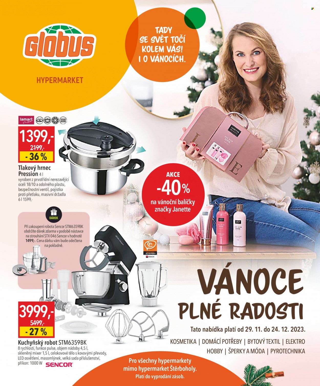 Leták Globus - 29.11.2023 - 24.12.2023. Strana 1