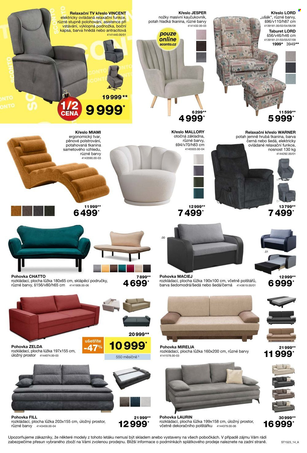 Leták SCONTO NÁBYTEK - 29.11.2023 - 27.12.2023. Strana 14