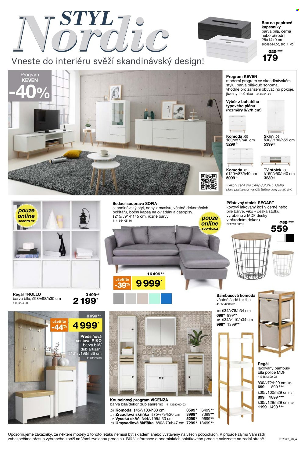 Leták SCONTO NÁBYTEK - 29.11.2023 - 27.12.2023. Strana 20