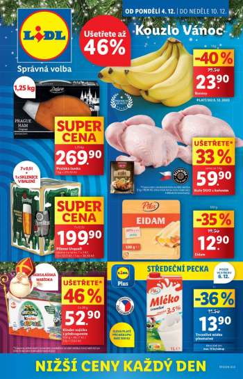 Leták Lidl - 4.12.2023 - 10.12.2023.