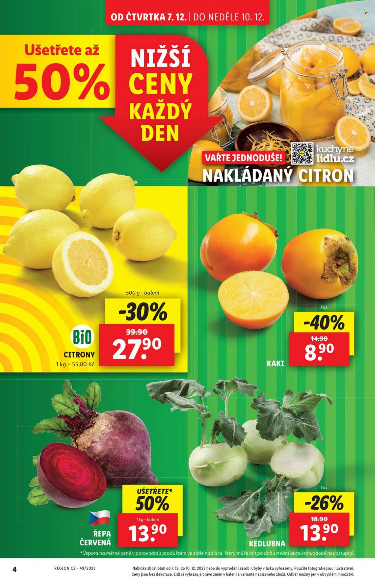 Leták Lidl - 7.12.2023 - 10.12.2023. Strana 4