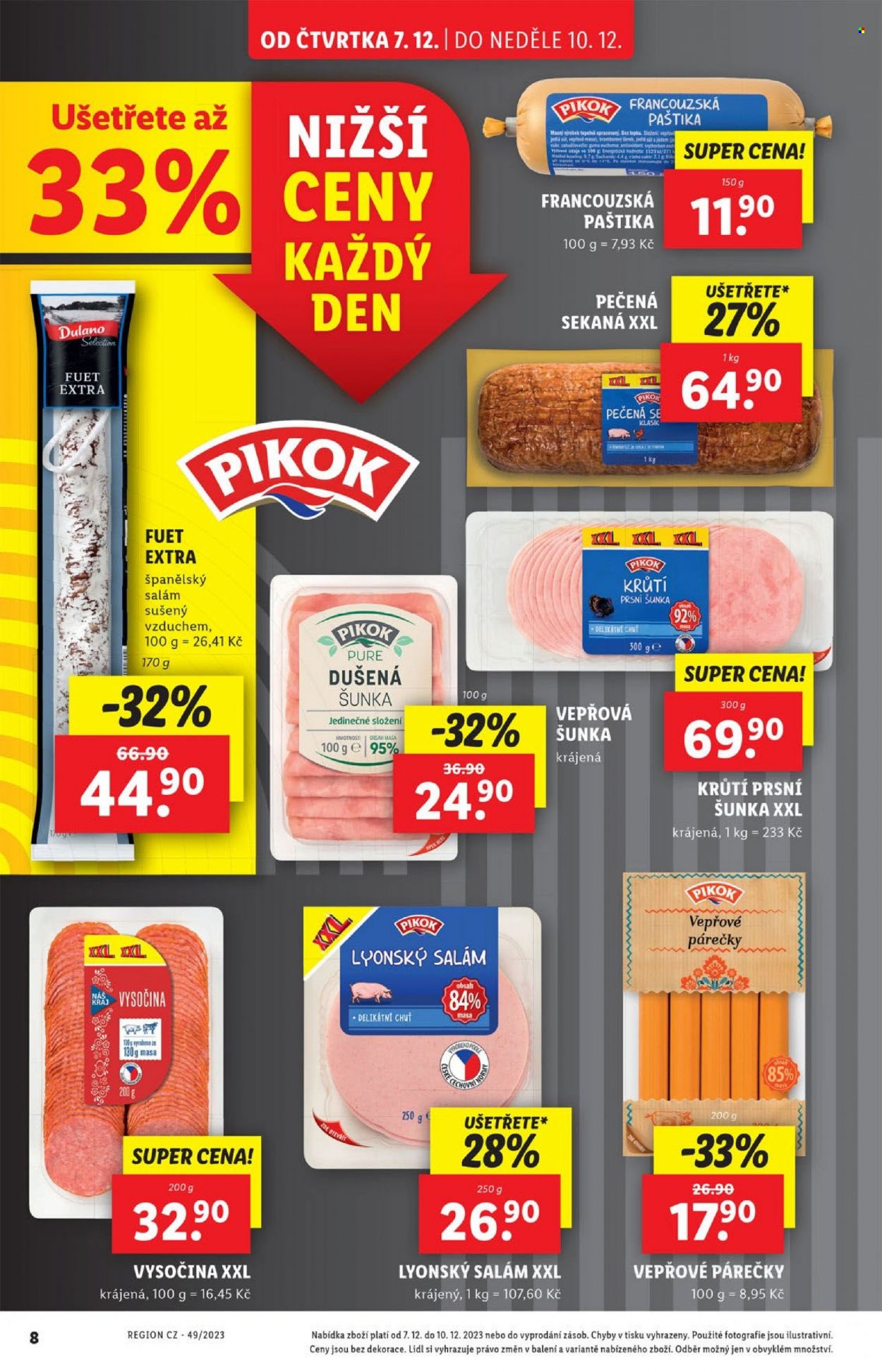 Leták Lidl - 7.12.2023 - 10.12.2023. Strana 8