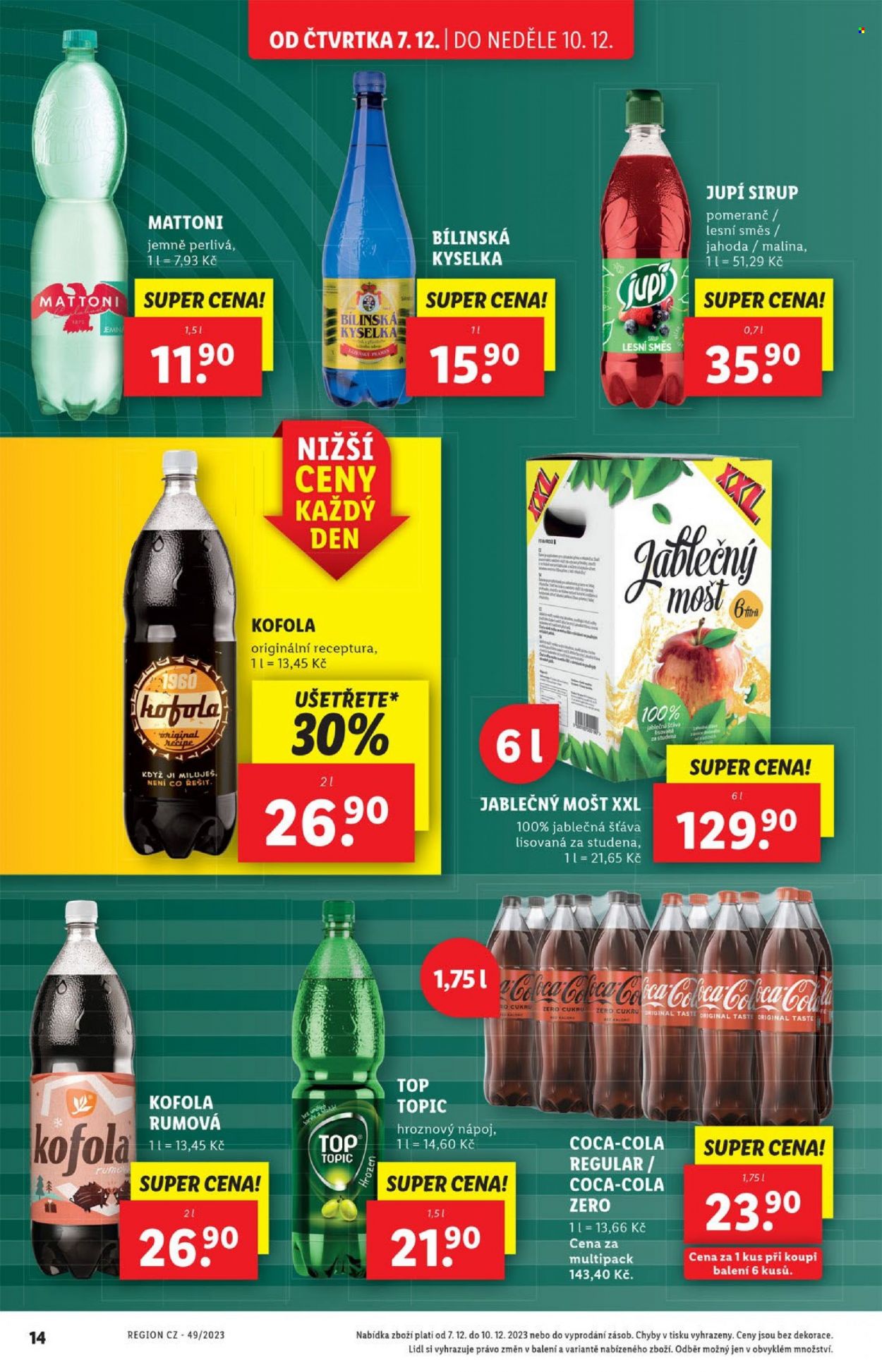 Leták Lidl - 7.12.2023 - 10.12.2023. Strana 14