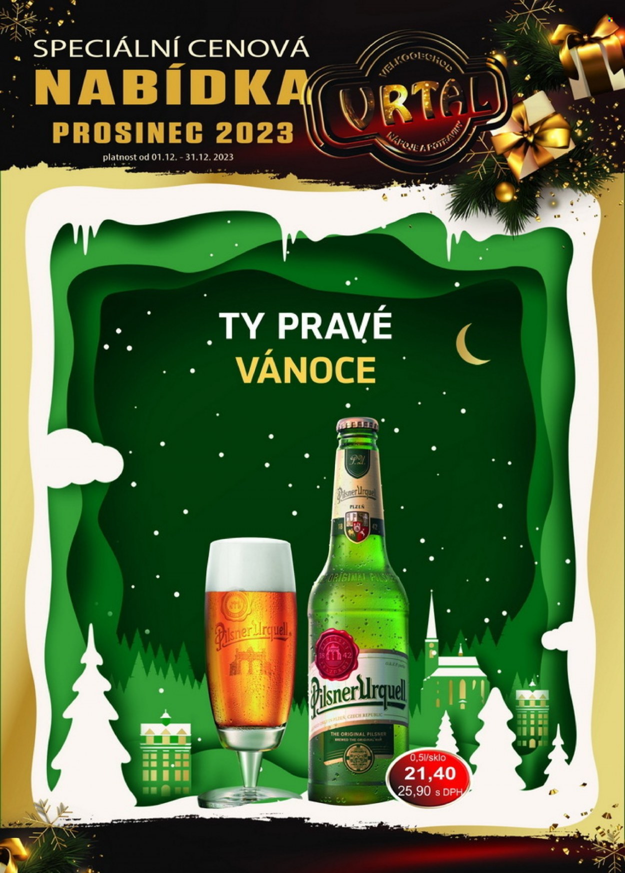 Leták Vrtal - 1.12.2023 - 31.12.2023. Strana 1