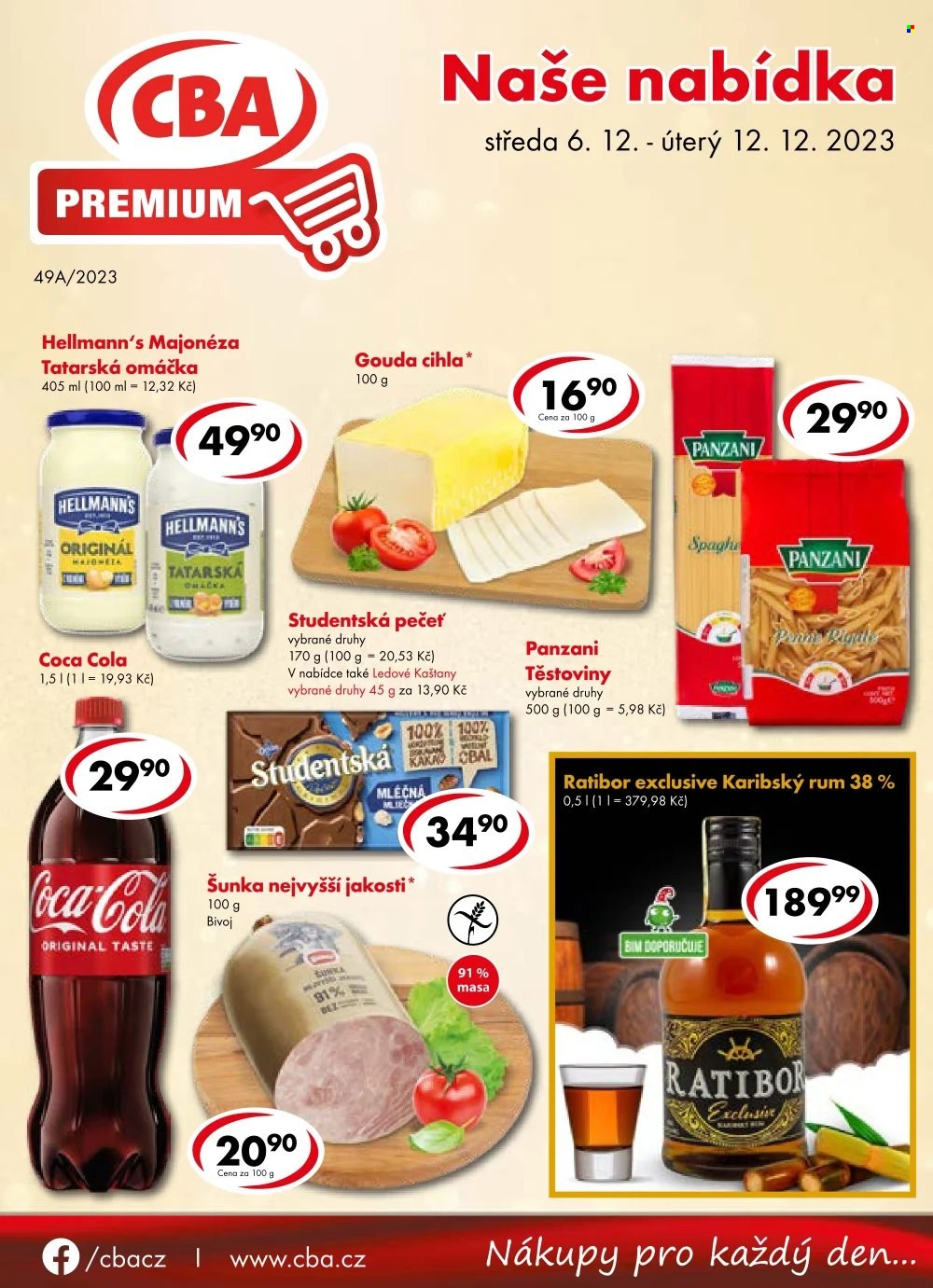 Leták CBA Premium - 6.12.2023 - 12.12.2023. Strana 1