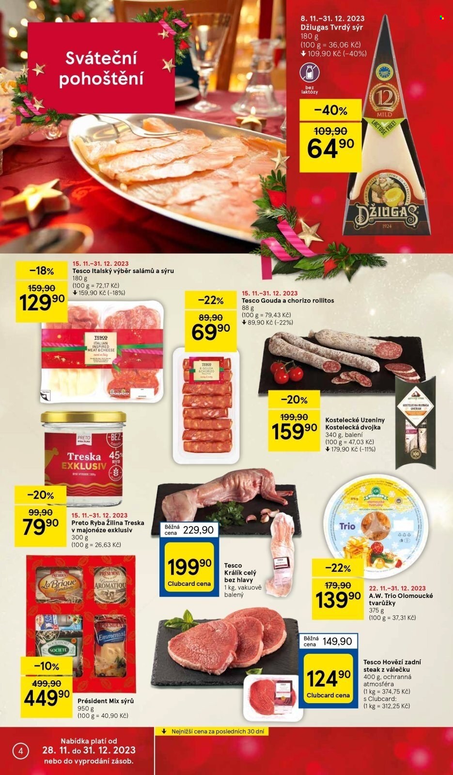 Leták TESCO - 6.12.2023 - 12.12.2023. Strana 4