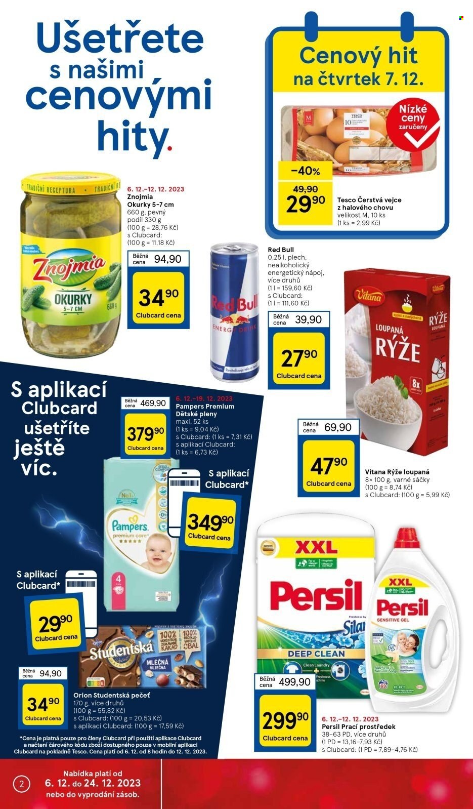 Leták TESCO supermarket - 6.12.2023 - 12.12.2023. Strana 2
