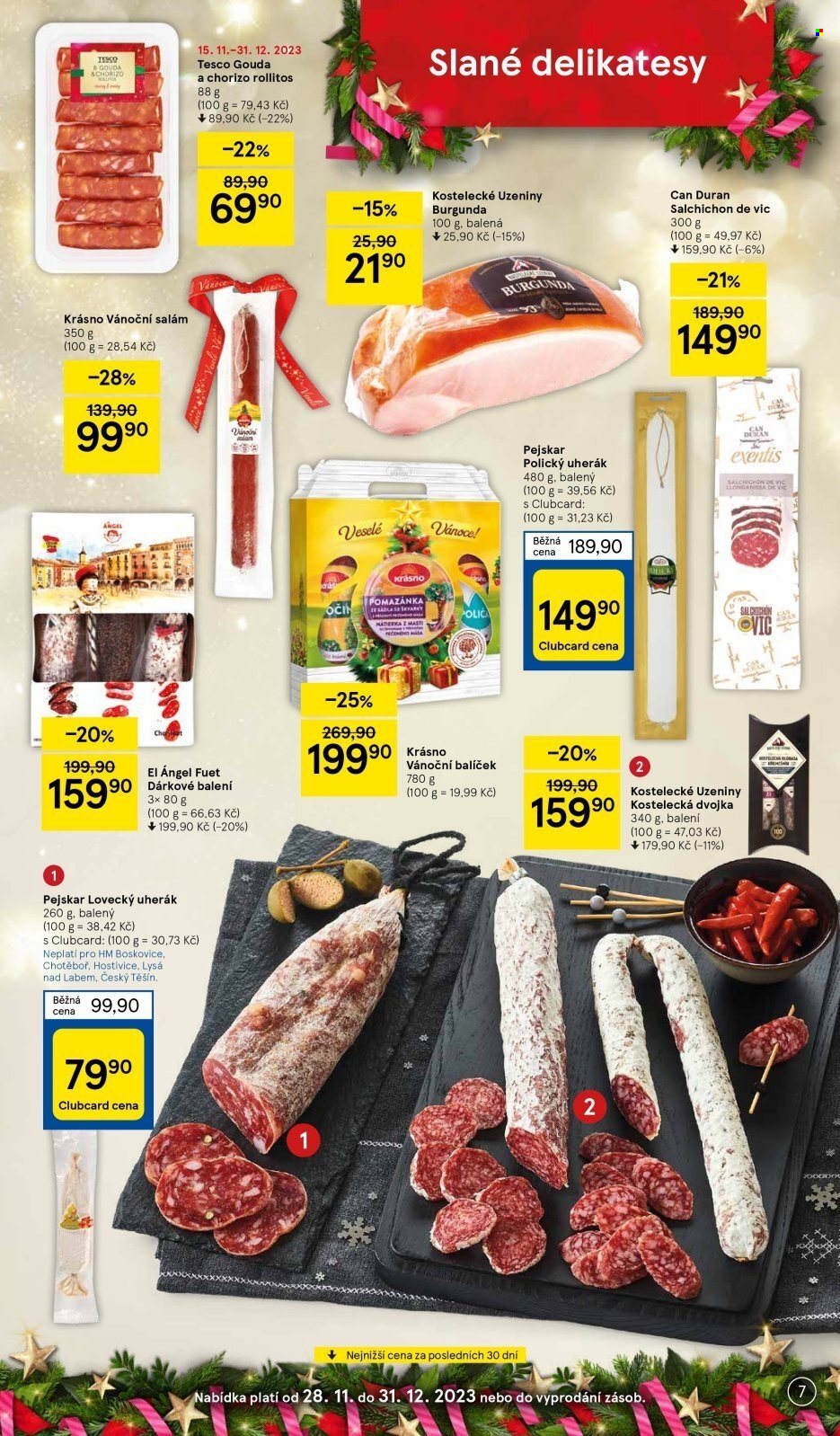 Leták TESCO - 4.12.2023 - 31.12.2023. Strana 7