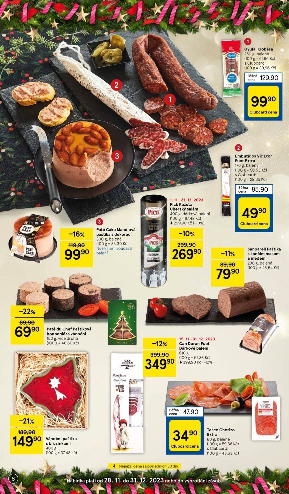 Leták TESCO - 4.12.2023 - 31.12.2023. Strana 8