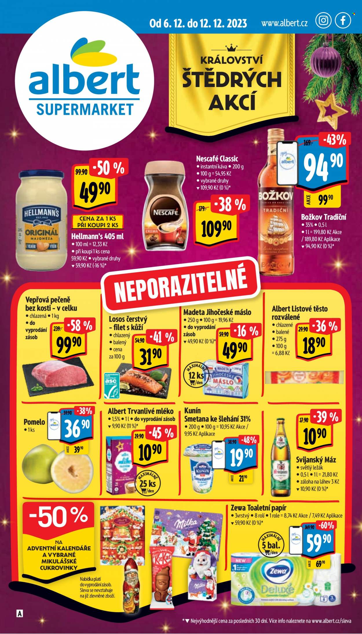Leták Albert Supermarket - 6.12.2023 - 12.12.2023. Strana 1