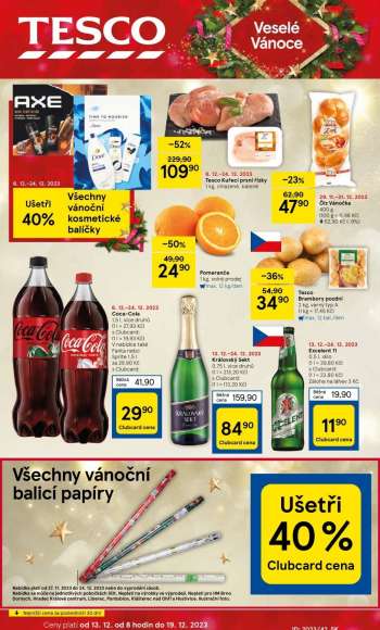 Leták TESCO - 13.12.2023 - 19.12.2023.