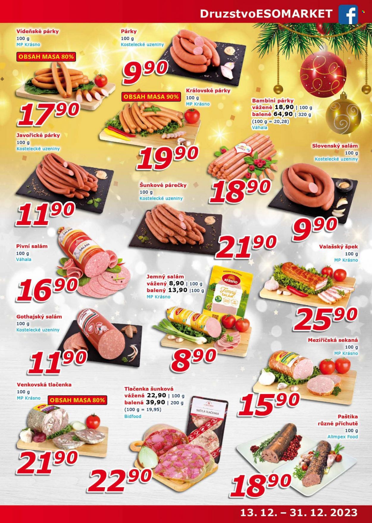Leták ESO MARKET - 13.12.2023 - 31.12.2023. Strana 3