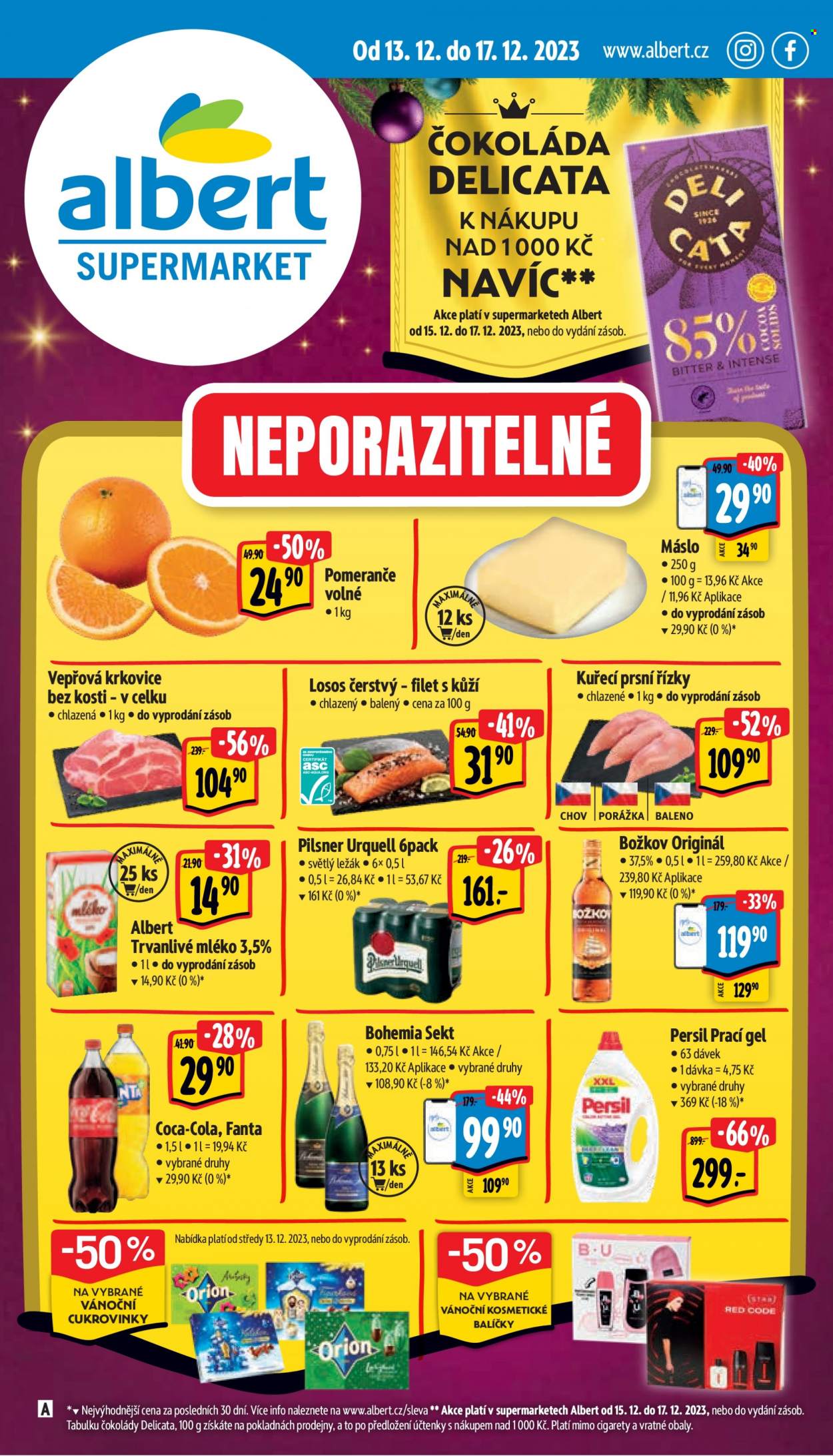 Leták Albert Supermarket - 13.12.2023 - 17.12.2023. Strana 1