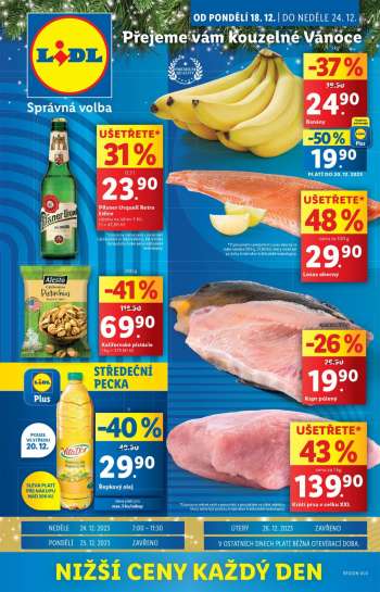 Leták Lidl - 18.12.2023 - 24.12.2023.