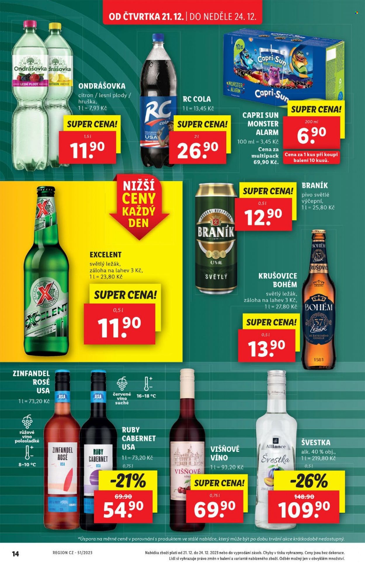 Leták Lidl - 21.12.2023 - 24.12.2023. Strana 14