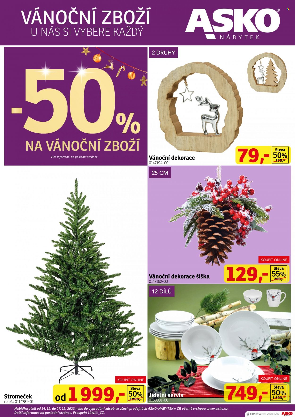 Leták ASKO - 14.12.2023 - 27.12.2023. Strana 1