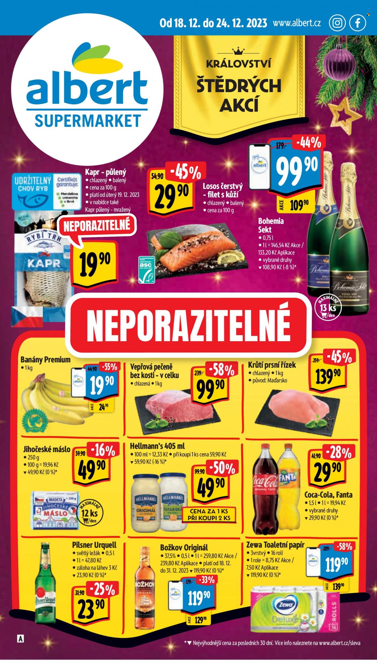 Leták Albert Supermarket - 18.12.2023 - 24.12.2023. Strana 1