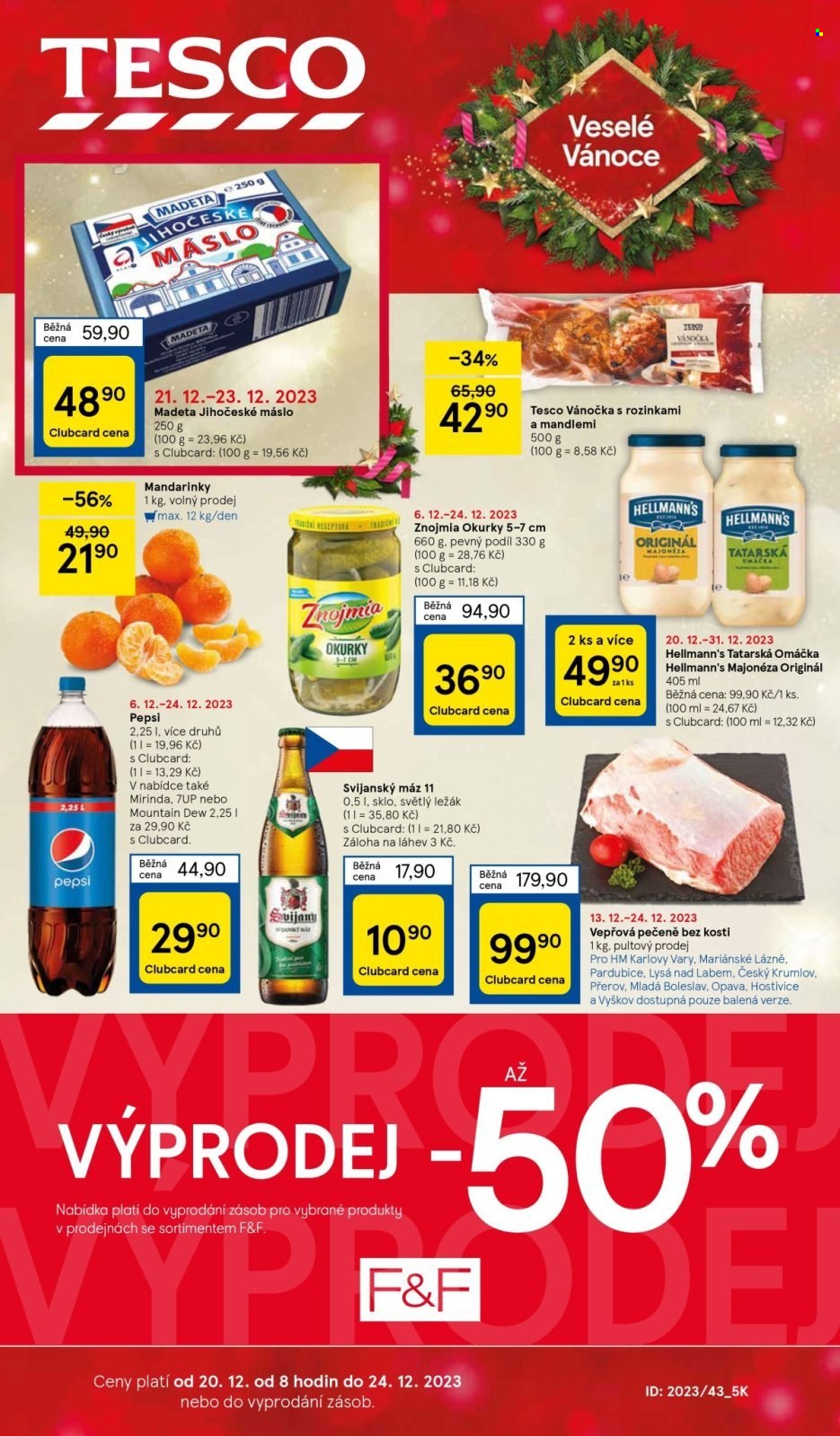 Leták TESCO - 20.12.2023 - 24.12.2023. Strana 1