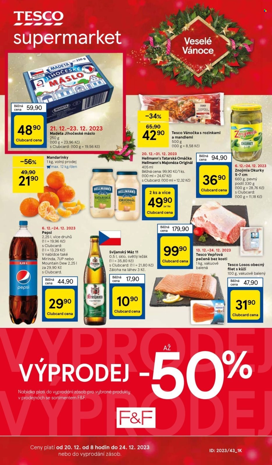 Leták TESCO supermarket - 20.12.2023 - 24.12.2023. Strana 1