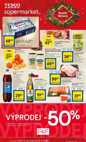 Leták TESCO supermarket - 20.12.2023 - 24.12.2023.
