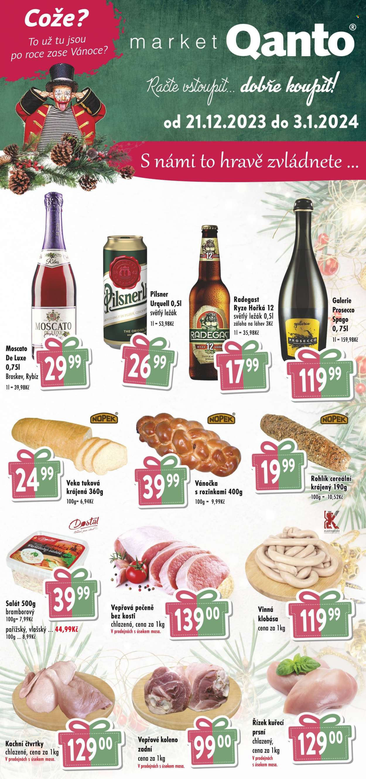 Leták Qanto market - 21.12.2023 - 3.1.2024. Strana 1