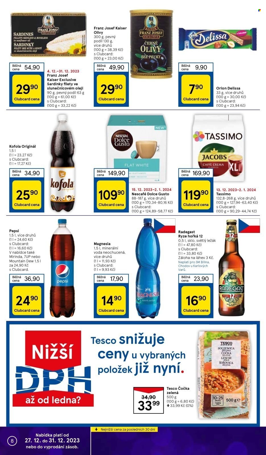 Leták TESCO supermarket - 27.12.2023 - 31.12.2023. Strana 8