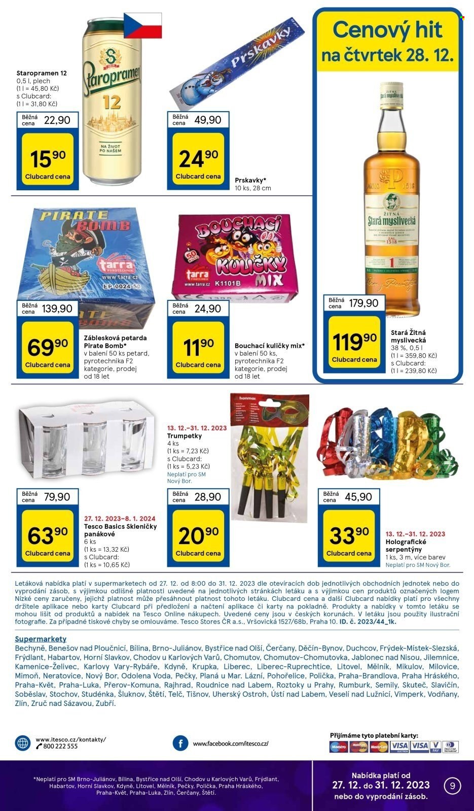 Leták TESCO supermarket - 27.12.2023 - 31.12.2023. Strana 9