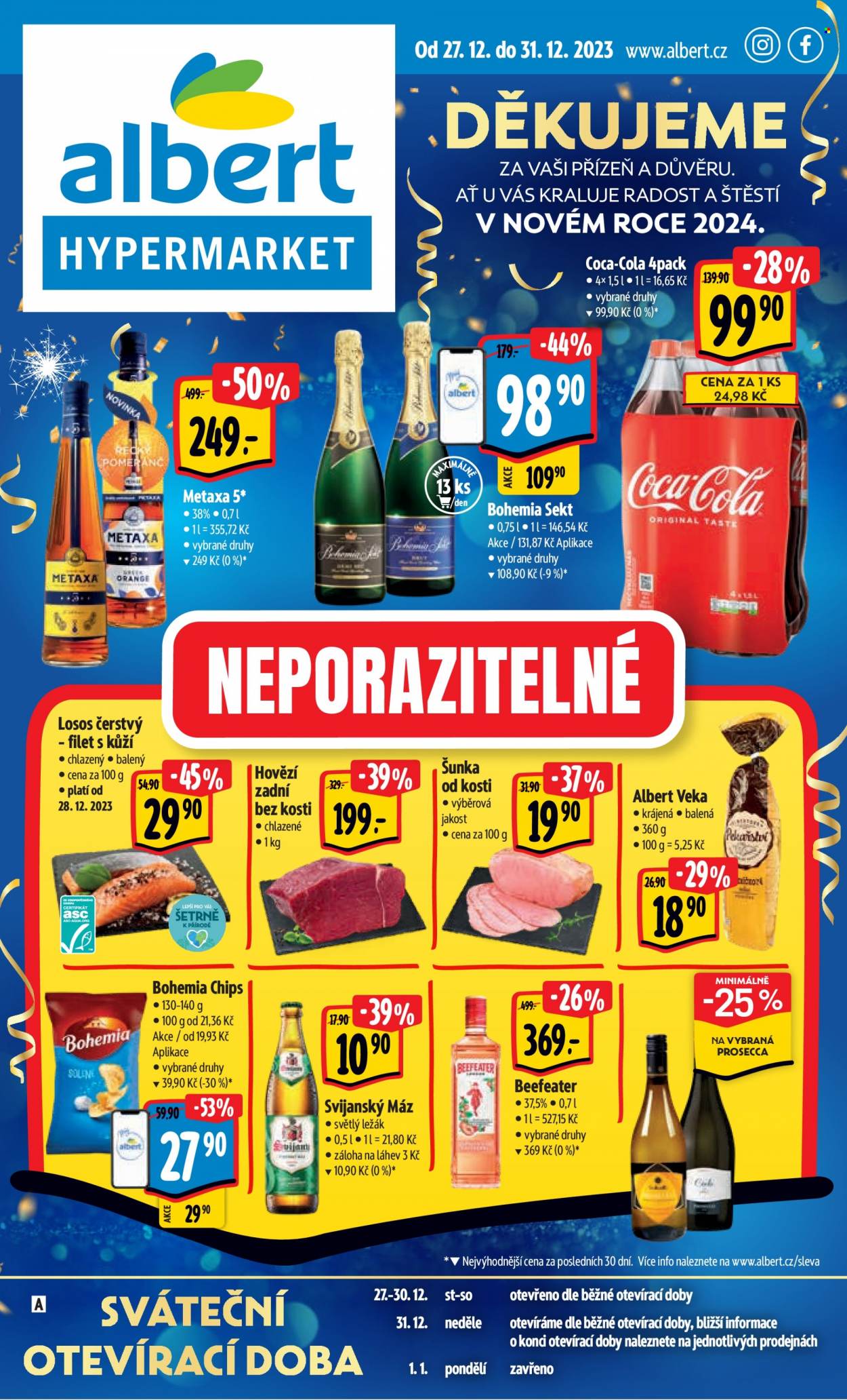Leták Albert Hypermarket - 27.12.2023 - 31.12.2023. Strana 1