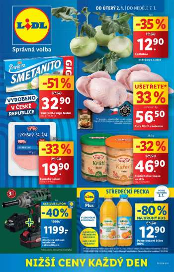 Leták Lidl - 2.1.2024 - 7.1.2024.