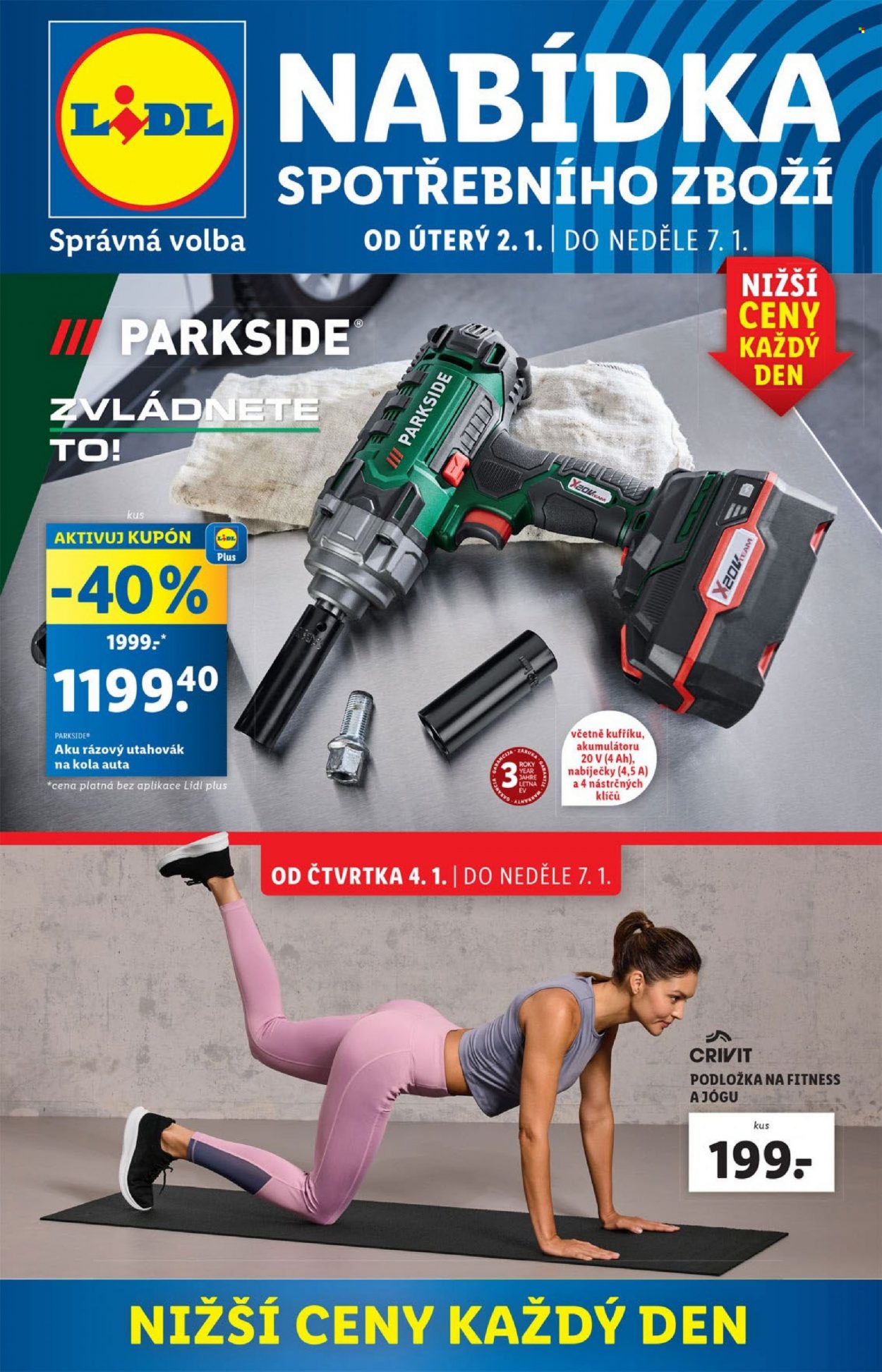 Leták Lidl - 2.1.2024 - 7.1.2024. Strana 1