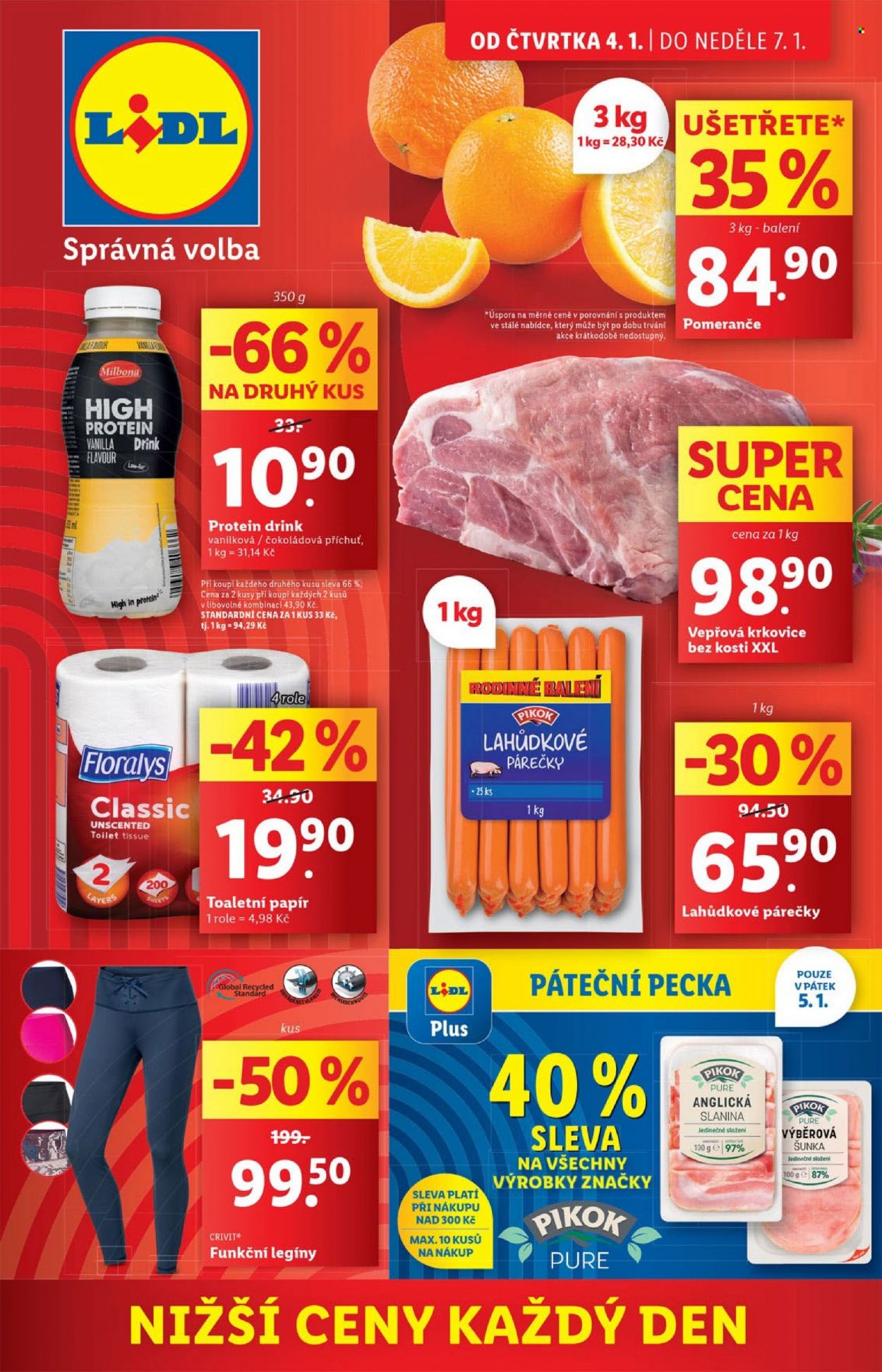 Leták Lidl - 4.1.2024 - 7.1.2024. Strana 1