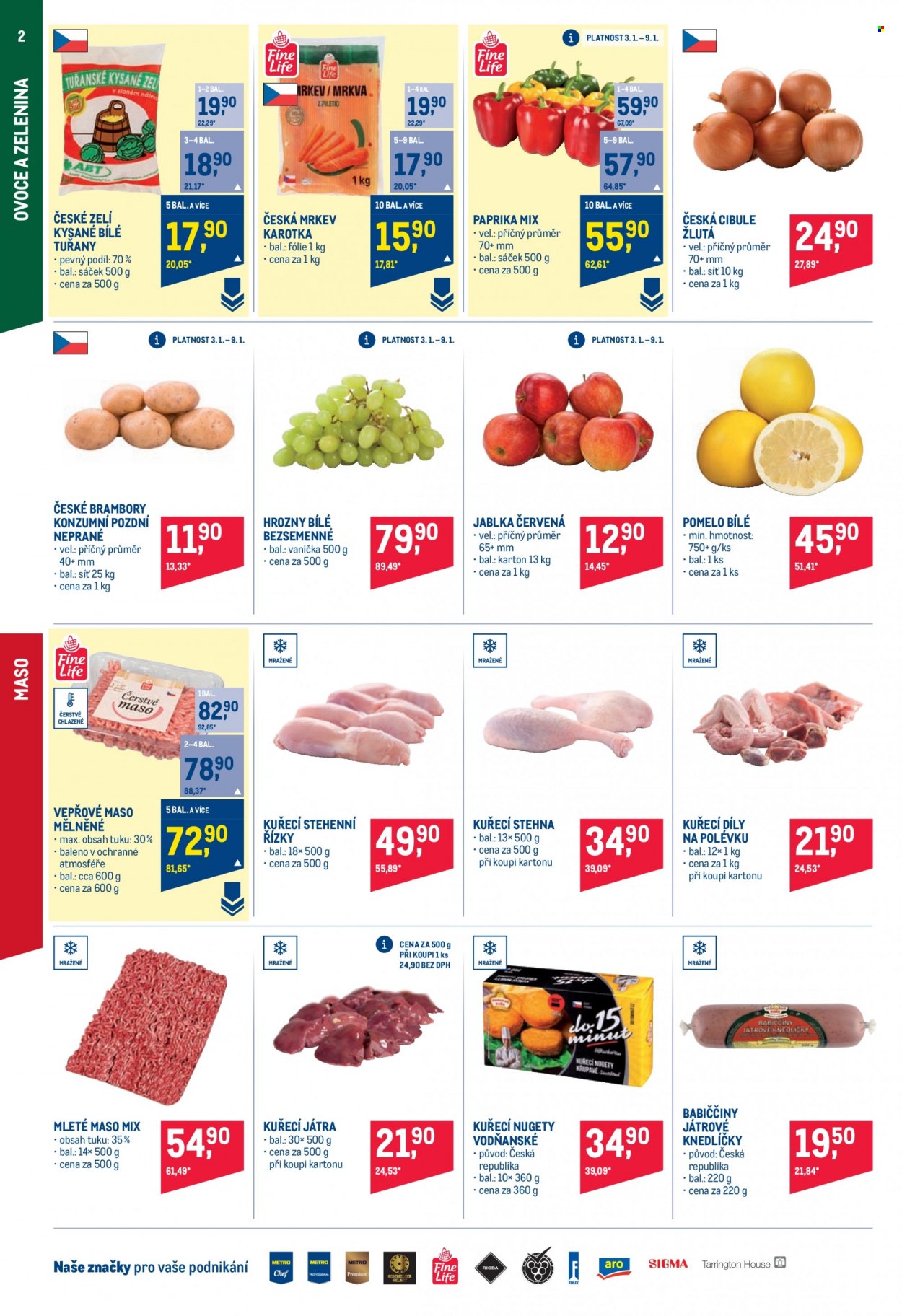 Leták MAKRO - 3.1.2024 - 16.1.2024. Strana 2