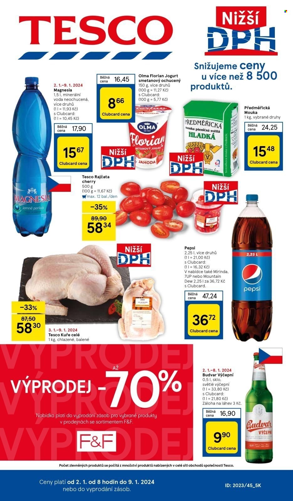 Leták TESCO - 2.1.2024 - 9.1.2024. Strana 1
