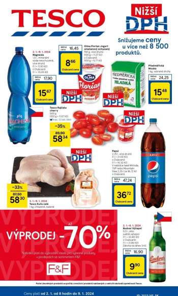 Leták TESCO - 2.1.2024 - 9.1.2024.