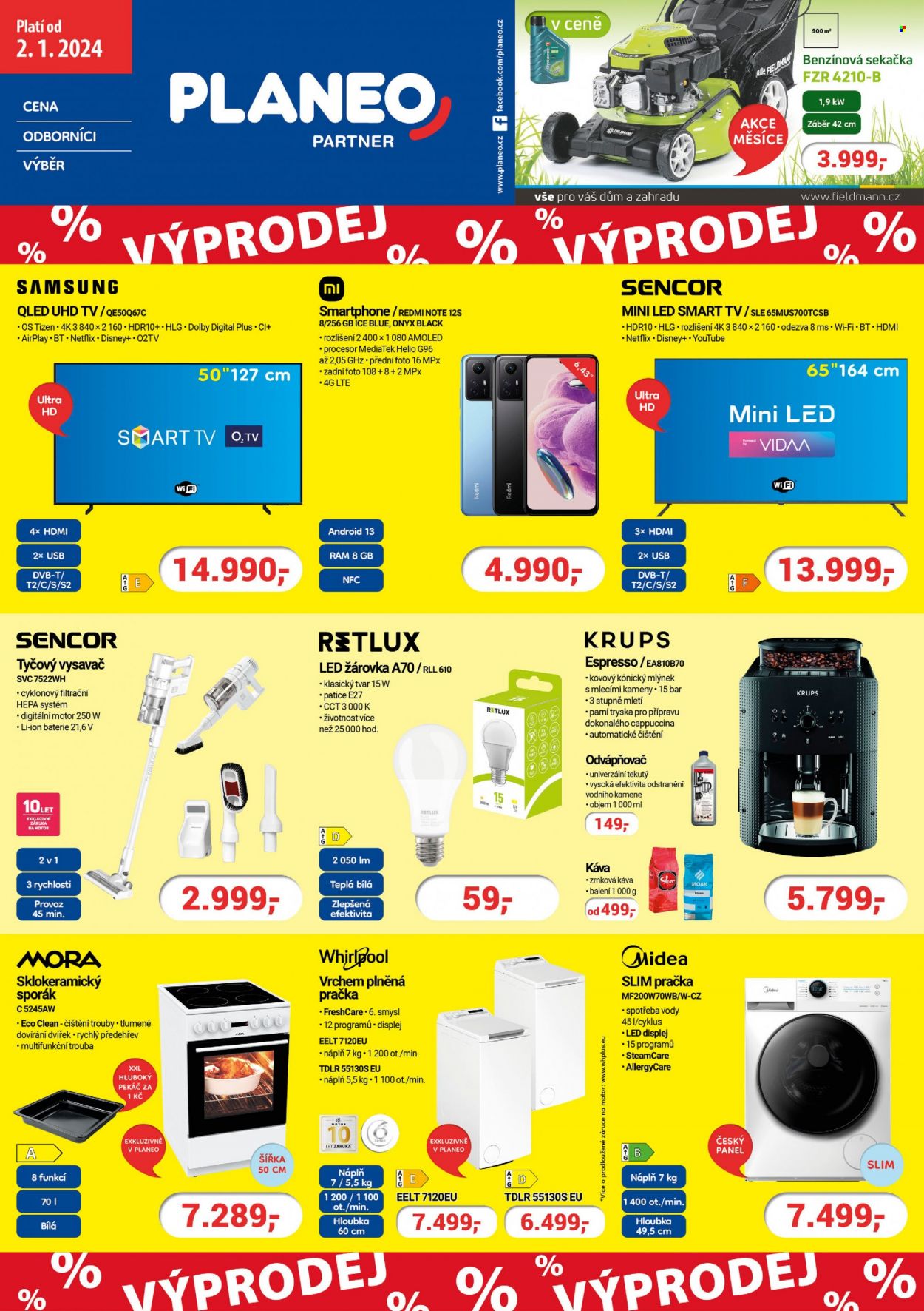Leták PLANEO Elektro - 2.1.2024 - 9.1.2024. Strana 1