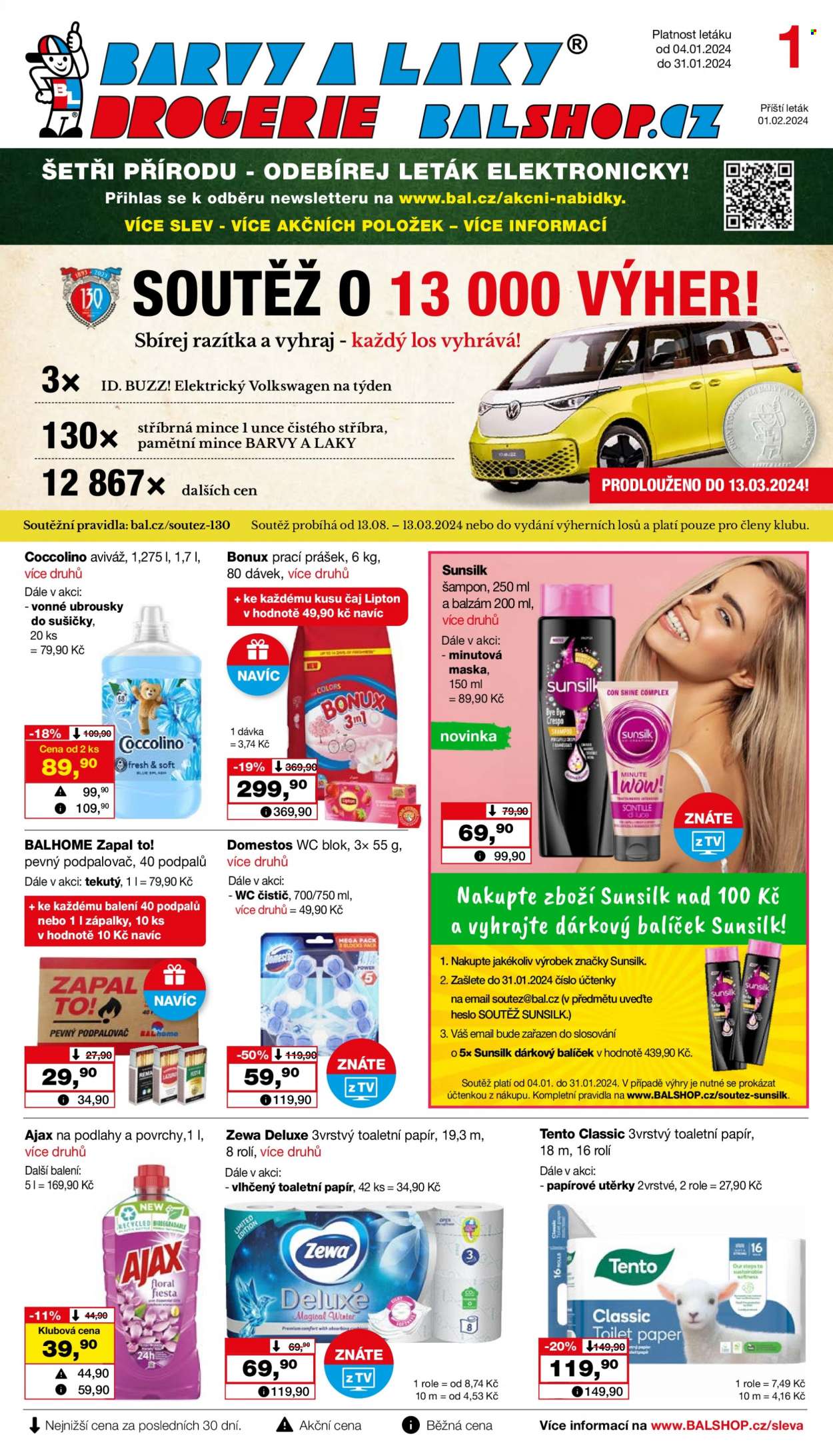 Leták Barvy a laky drogerie - 4.1.2024 - 31.1.2024. Strana 1