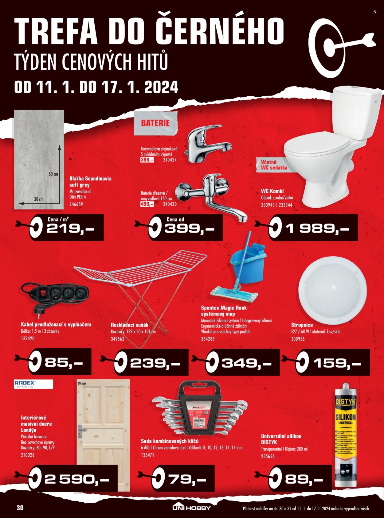 Leták UNI HOBBY - 4.1.2024 - 28.1.2024. Strana 30