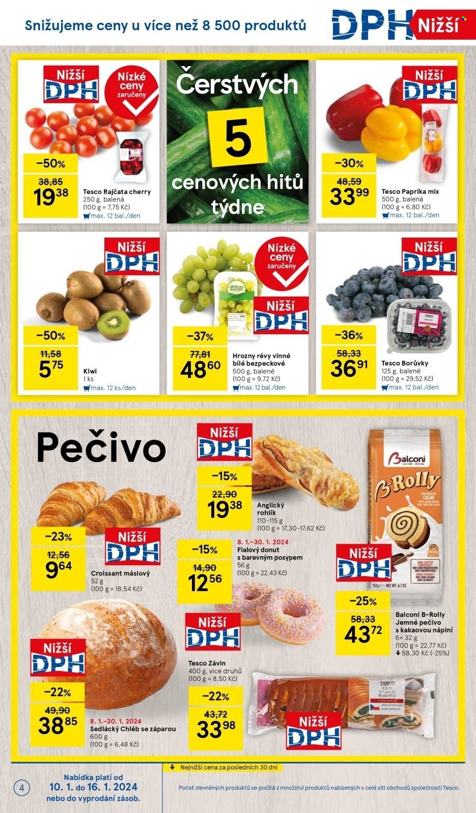 Leták TESCO - 10.1.2024 - 16.1.2024. Strana 4