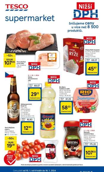 Leták TESCO supermarket - 10.1.2024 - 16.1.2024.