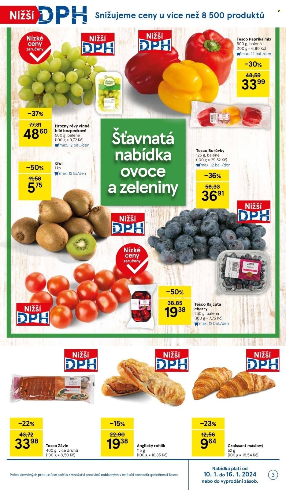 Leták TESCO supermarket - 10.1.2024 - 16.1.2024. Strana 3