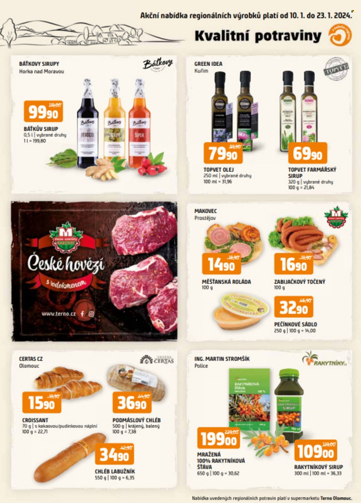 Leták coop TERNO - 10.1.2024 - 23.1.2024. Strana 1