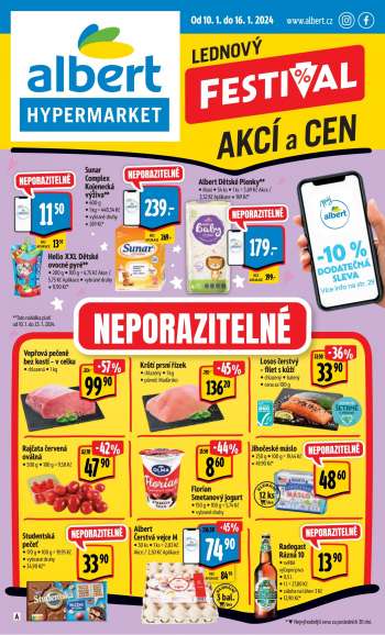 Leták Albert Hypermarket - 10.1.2024 - 16.1.2024.