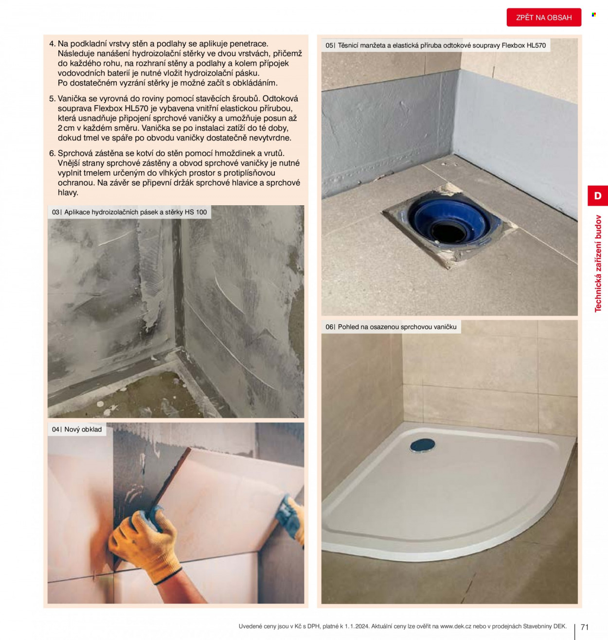 Leták DEK. Strana 73