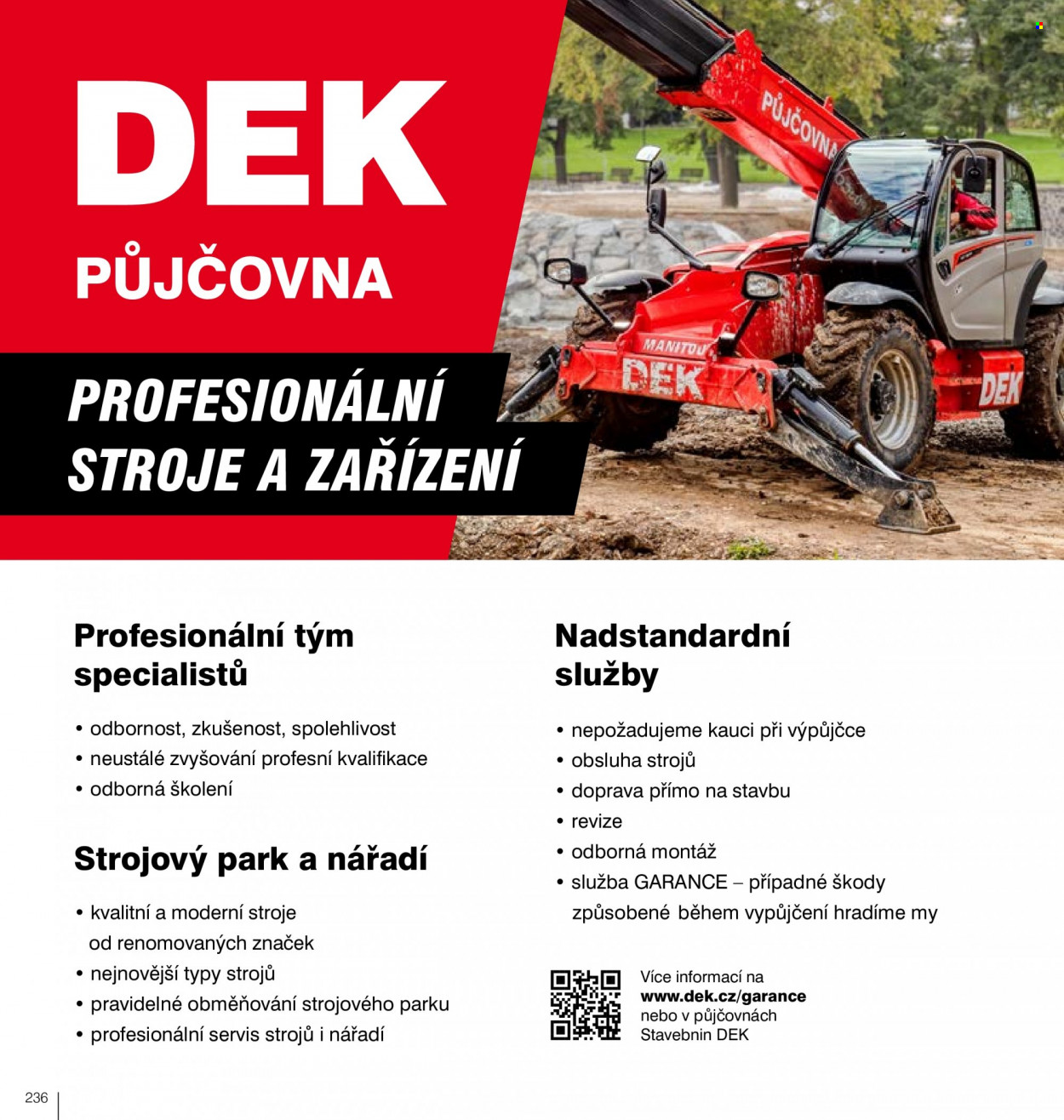 Leták DEK. Strana 238