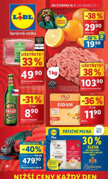 Leták Lidl - 18.1.2024 - 21.1.2024.