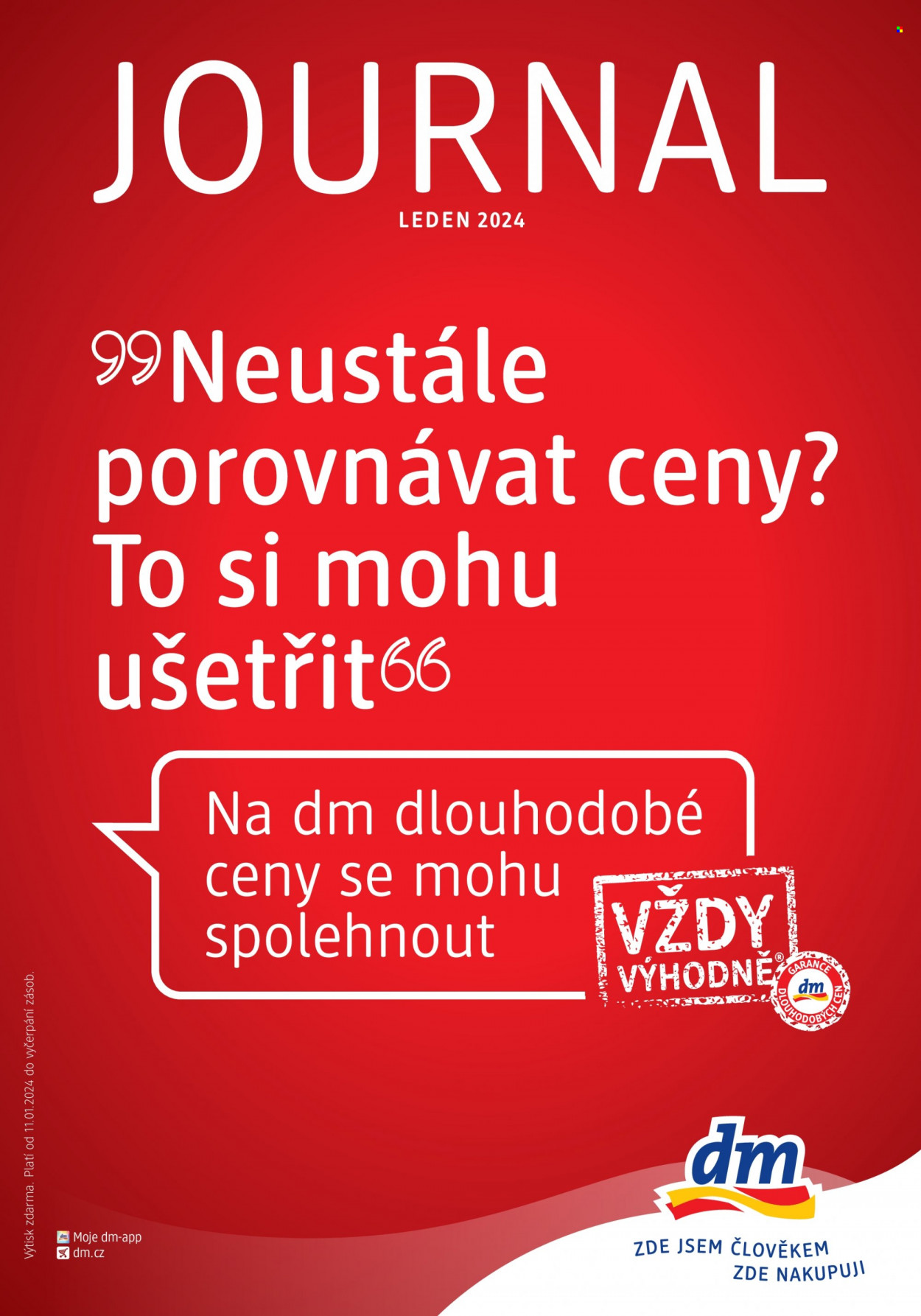 Leták dm drogerie - 11.1.2024 - 7.2.2024. Strana 1